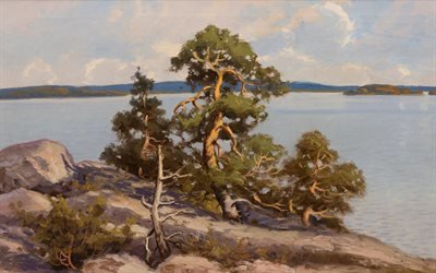 Артур Хейкелл, Arthur Heickell, Finnish painter, финский художник, Landscape, Пейзаж