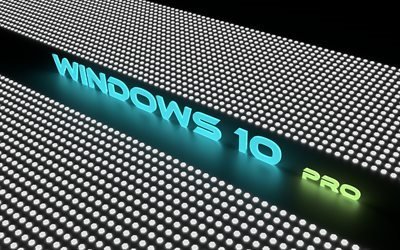 эмблема, Виндоус 10, windows 10 pro, обои для windows 10