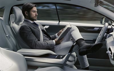 Вольво, концепт беспилотного автомобиля, Volvo, Ericsson